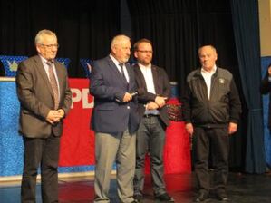 Dietrich Geißer, Karl-Hermann Herbst, Timon Gremmels und Roland Lorenz (v.l.n.r.)