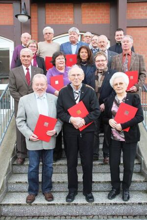 Die geehrten Mitlglieder