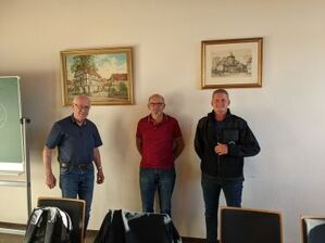 Reiner Heine, Robert Szeltner und Wehrleiter Stefan Hempel