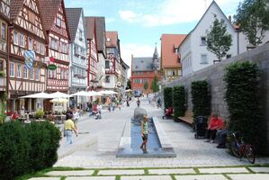 Ochsenfurt mit Rathaus Foto: Grimm