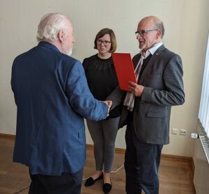 Immer gern gesehen, wie bei der Ehrung unseres ehemaligen Vorsitzenden: Manuela Strube