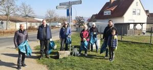 Vor Beginn der Müllsammlung ...