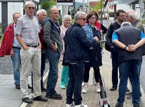 Manuela Strube vor Beginn des Rundgangs.