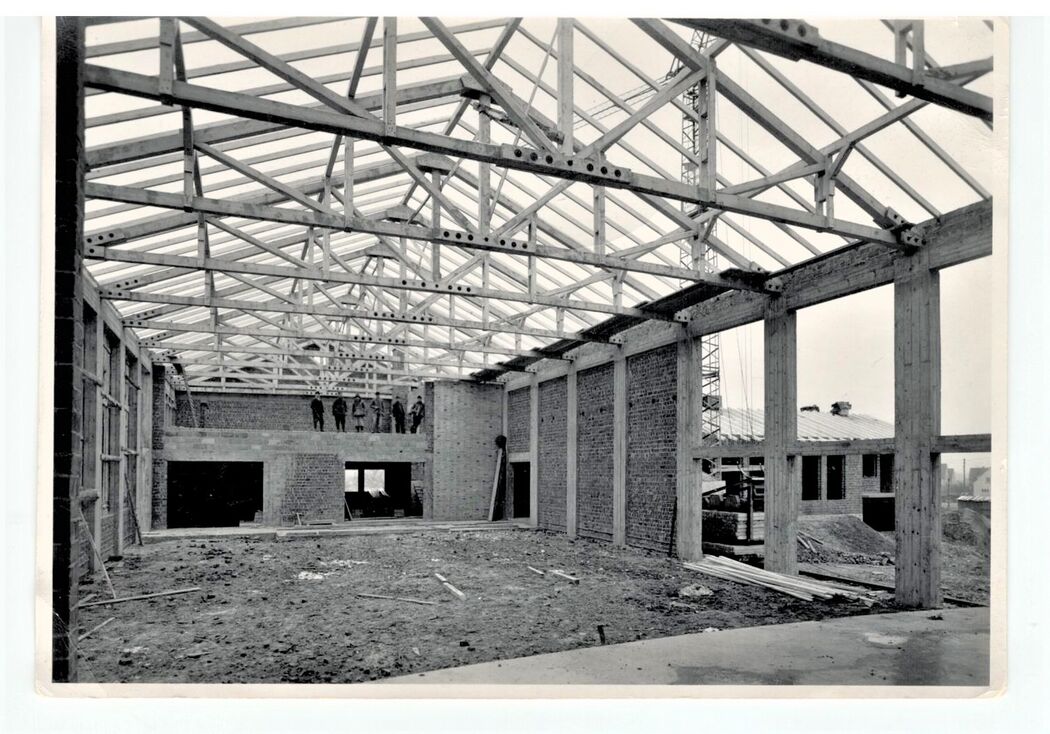 Rohbau des Kulturhauses Großenritte