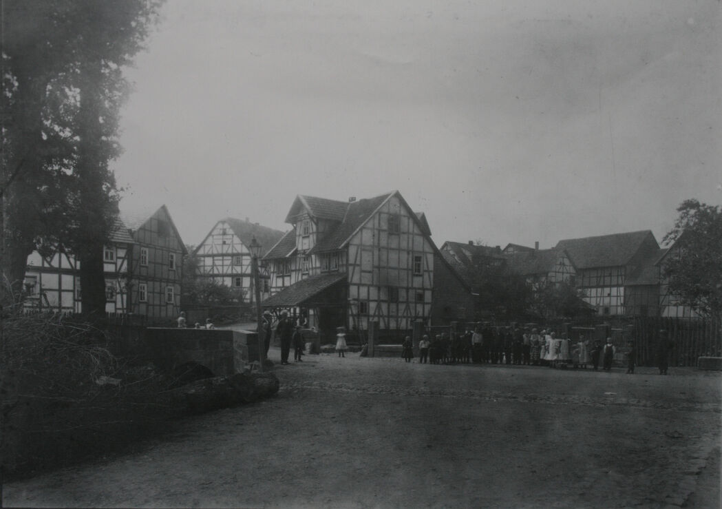 Dorfplatz Großenritte (damals)