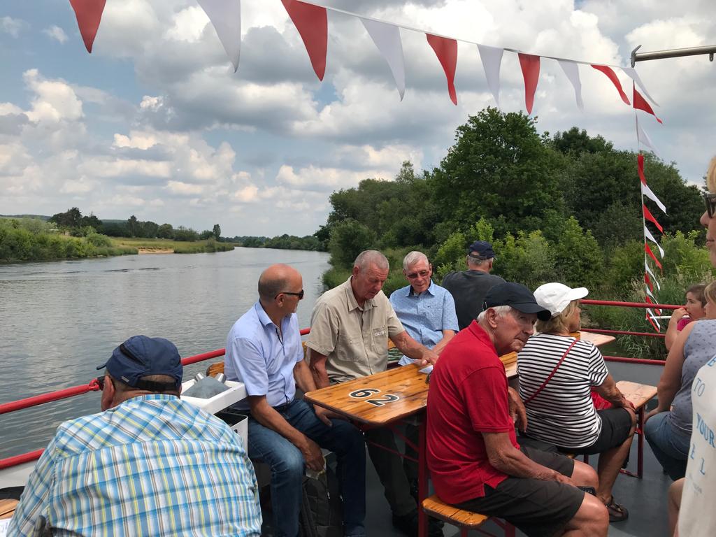 Blick vom Vorderdeck der MS Undine