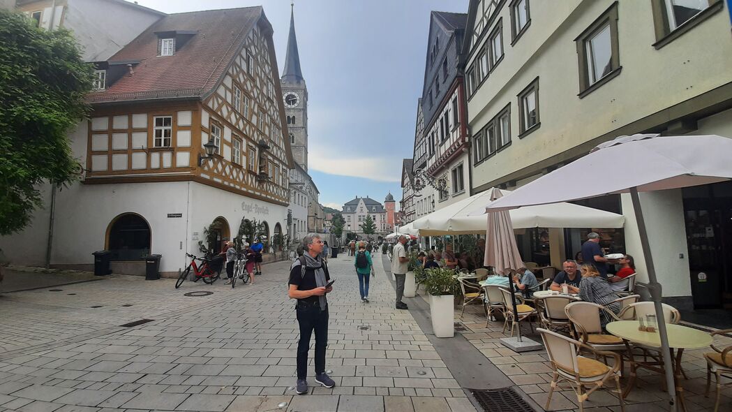 Blick in der Altstadt von Ochsenfurt
